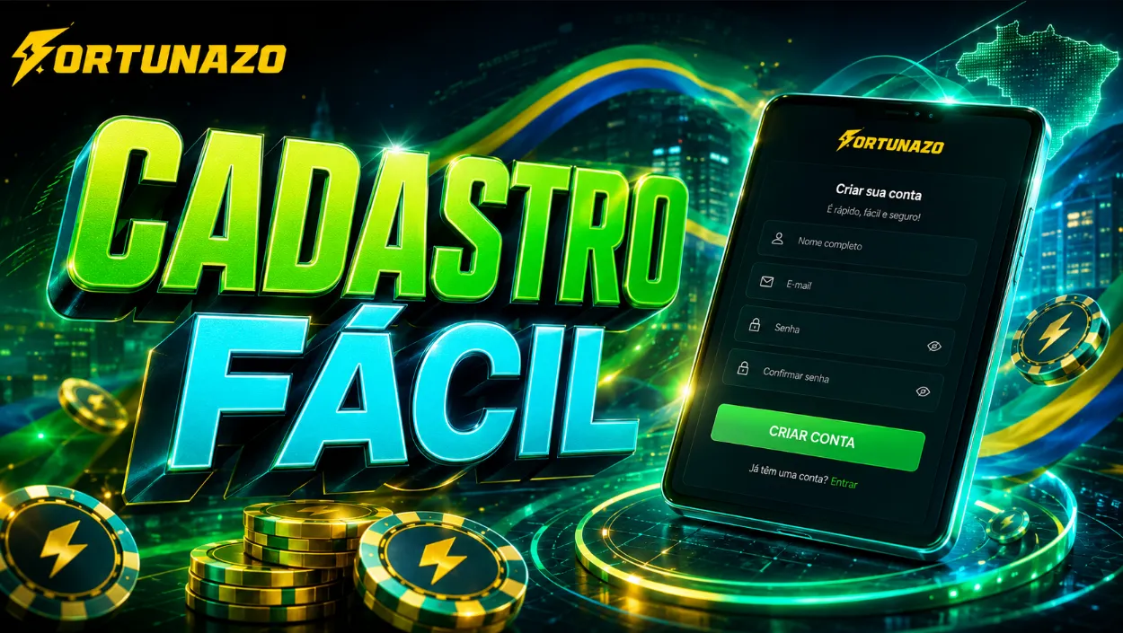 Cadastro no Fortunazo Brasil